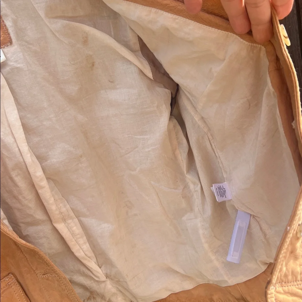 Banana Republic Vintage Tan Leather Jacket - Picture 7 of 16